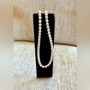Silver Bead Necklace NWOT